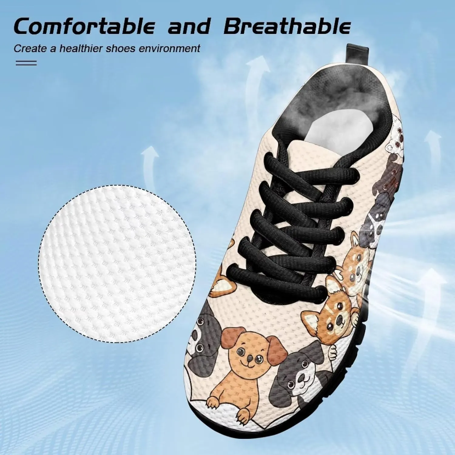 Toddler Kid's Cute Lightweight Running Athletic Shoes Non Slip Casual Walking Shoe Lace-Up Low Top Sneakers Outdoor