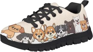 Toddler Kid's Cute Lightweight Running Athletic Shoes Non Slip Casual Walking Shoe Lace-Up Low Top Sneakers Outdoor