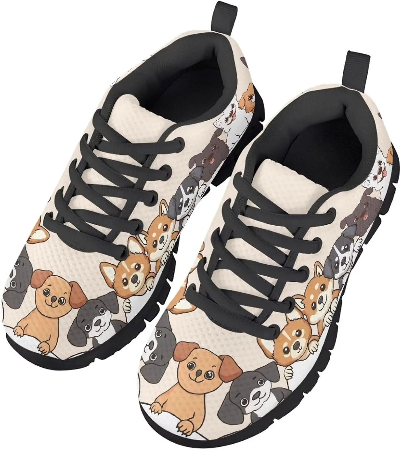 Toddler Kid's Cute Lightweight Running Athletic Shoes Non Slip Casual Walking Shoe Lace-Up Low Top Sneakers Outdoor
