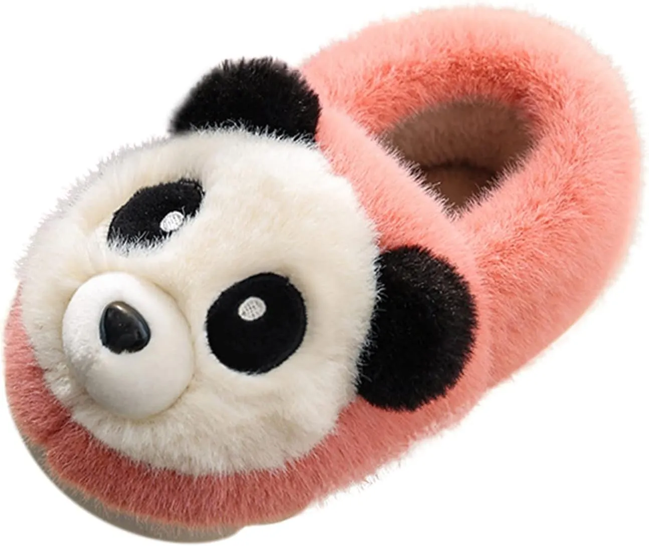 Toddler Panda Slippers Boys Girls Winter Indoor Shoes Cozy Lightweight Memory Foam Rubber Sole House Slippers