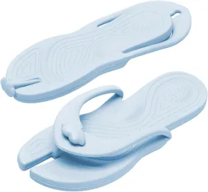 Travel Flip-Flop for Women and Men, Portable Foldable Slippers Soft Comfy Non-Slip Quick Dry House Bathroom Shower Shoes Spa Gym Swimming Sandals Beach
