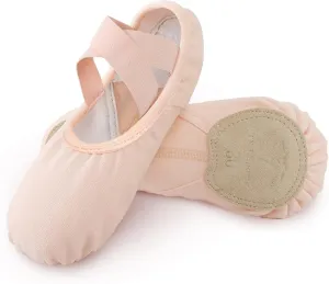 TXJ Sports Ballet Shoes for Girls Highly Stretch Ballet Slippers Split Sole Women Dance Shoes Flats for Yoga Gymnastics Performance