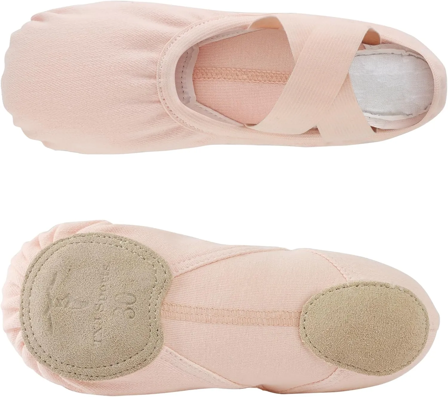 TXJ Sports Ballet Shoes for Girls Highly Stretch Ballet Slippers Split Sole Women Dance Shoes Flats for Yoga Gymnastics Performance