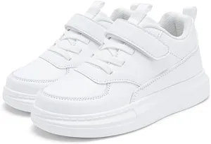 Unisex Children's Leather Lightweight Breathable Sports Running Shoes Simple Hundred Boys Girls Small White Sports Shoes Children's Shoes