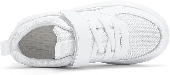 Unisex Children's Leather Lightweight Breathable Sports Running Shoes Simple Hundred Boys Girls Small White Sports Shoes Children's Shoes
