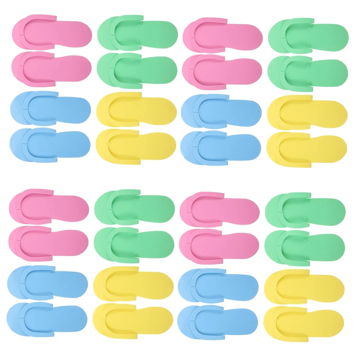 VALICLUD 12 Pairs Slippers for Women Men Soft Shoes Non Slip Quick Dry Sandals for Hotel Spa Bathroom Beach Use