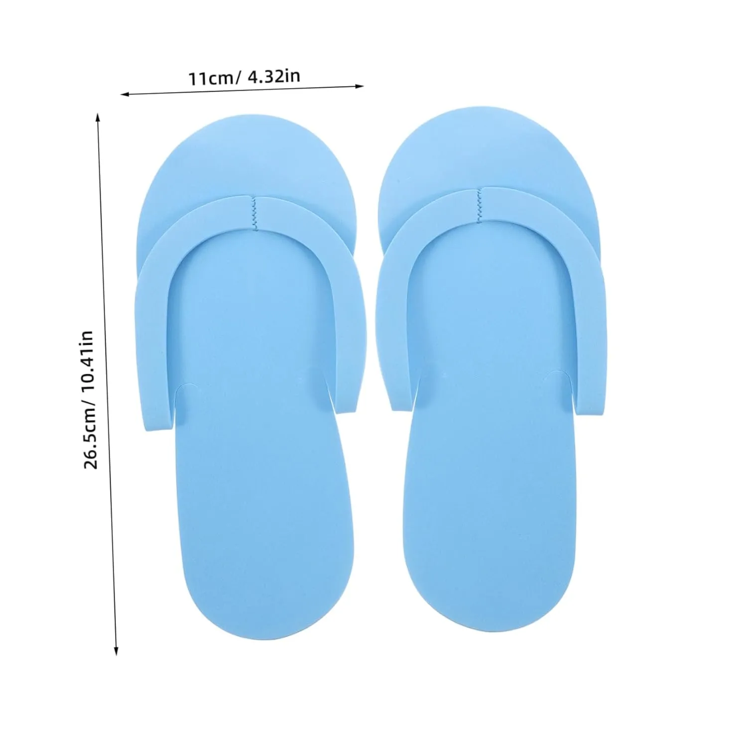 VALICLUD 12 Pairs Slippers for Women Men Soft Shoes Non Slip Quick Dry Sandals for Hotel Spa Bathroom Beach Use