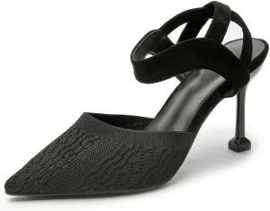 Womens Sandals High Heels Pointed Toe Stiletto Hollow High Heels Ankle Strap Heels for Women Party Wedding Daily Wear