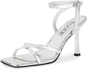 Womens Sandals,Heels of Women, Open Toe Strappy Sandals Ankle Strap High Heel Sandals for Wedding Party Daily Wear