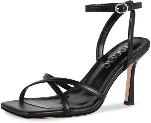 Womens Sandals,Heels of Women, Open Toe Strappy Sandals Ankle Strap High Heel Sandals for Wedding Party Daily Wear