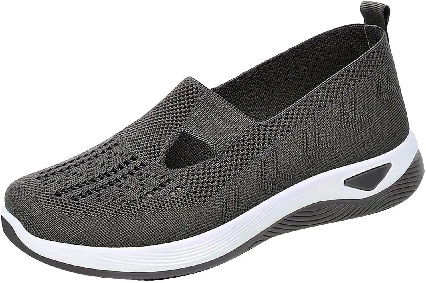 Women's Slip on Sneakers Shoes Woven Orthopedic Walking Shoes Women Mesh Breathable Casual Tennis Shoes Women Shoes Sneakers Steel Toe Tennis Shoe White Loafers