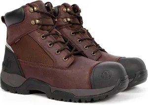 Work Boots for Men, 6" Composite Toe Waterproof Mens Work Boots, Non-Slip Puncture-Proof Safety Anti-Static Working Shoes 81N03