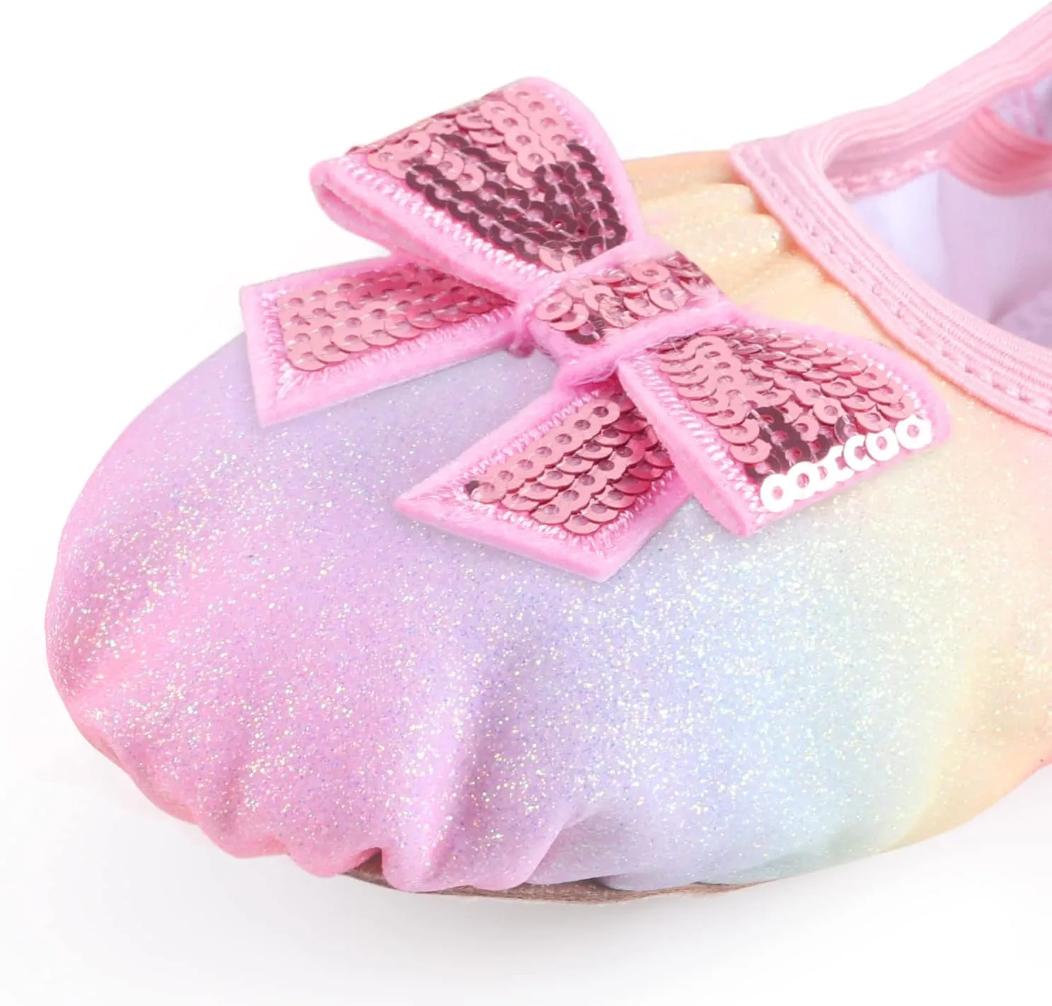 WYHDY Ballet Shoes Split-Sole Glitter Flats Dance Shoes for Girls Toddler/Kid